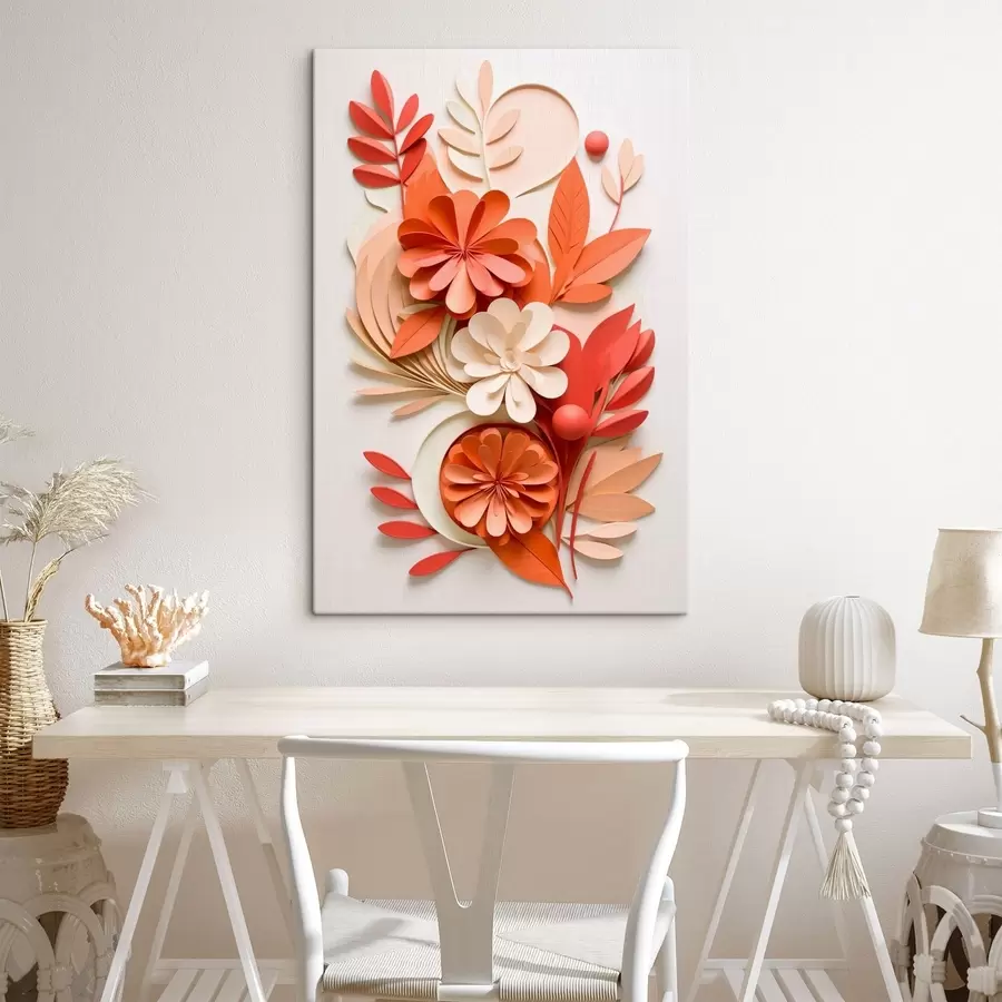 carta da parati Composizione floreale dai colori vivaci e dai toni caldi nr. s48600