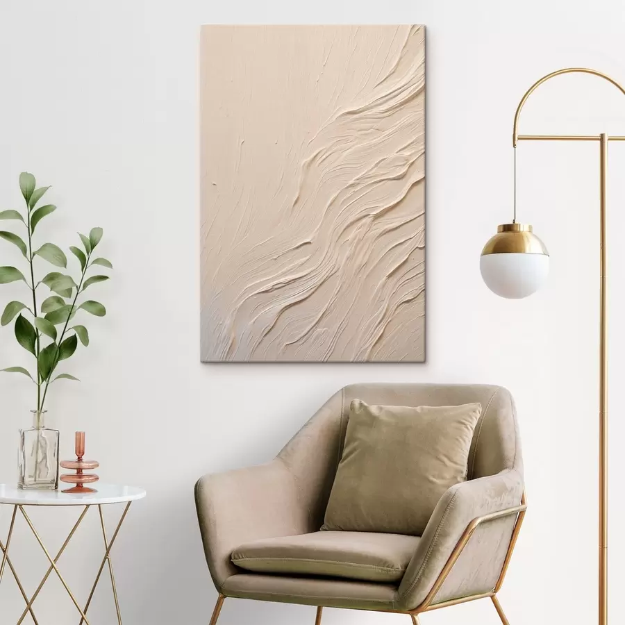 carta da parati Texture pittorica astratta con linee ondulate e fluide nr. s48624