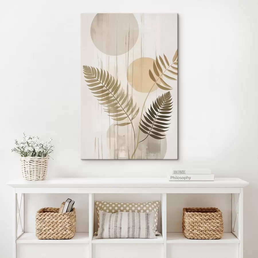 carta da parati Un'astrazione con rami e foglie nr. s48662