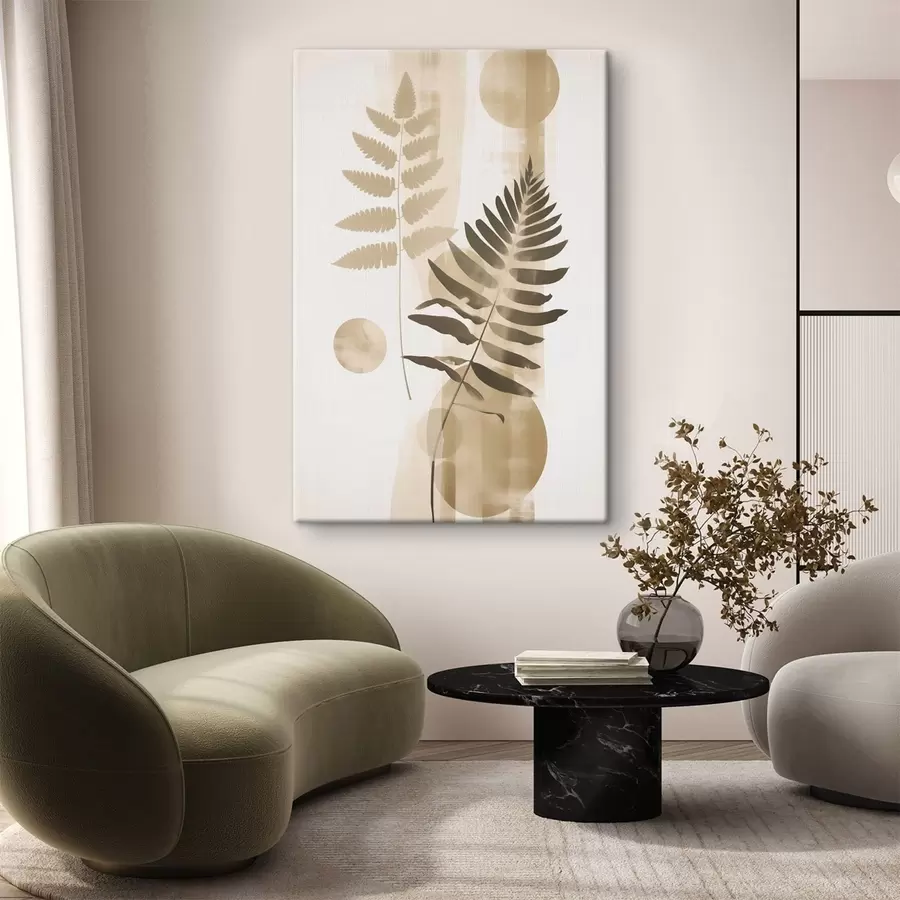 carta da parati Un'astrazione con rami e foglie nr. s48663