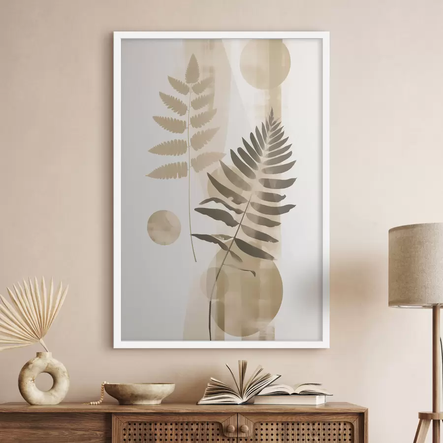 carta da parati Un'astrazione con rami e foglie nr. f48663