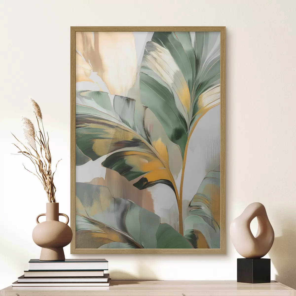 Poster Foglie tropicali astratte f48665