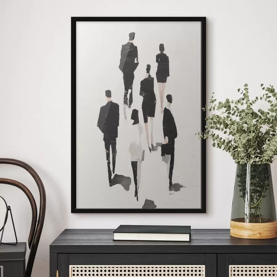 carta da parati Un'astrazione con sagome di persone nr. f48667