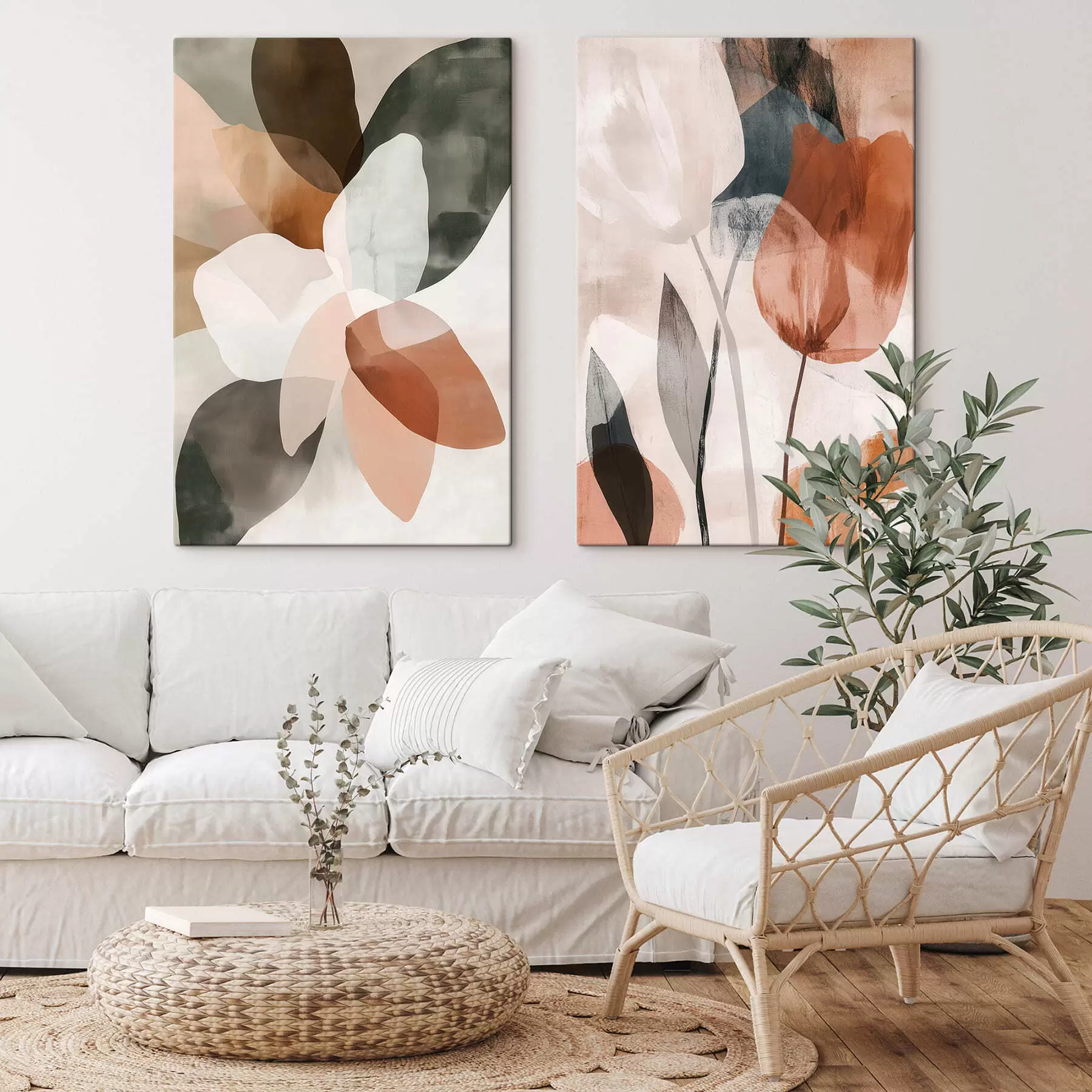 carta da parati Fiori astratti nr. m30309