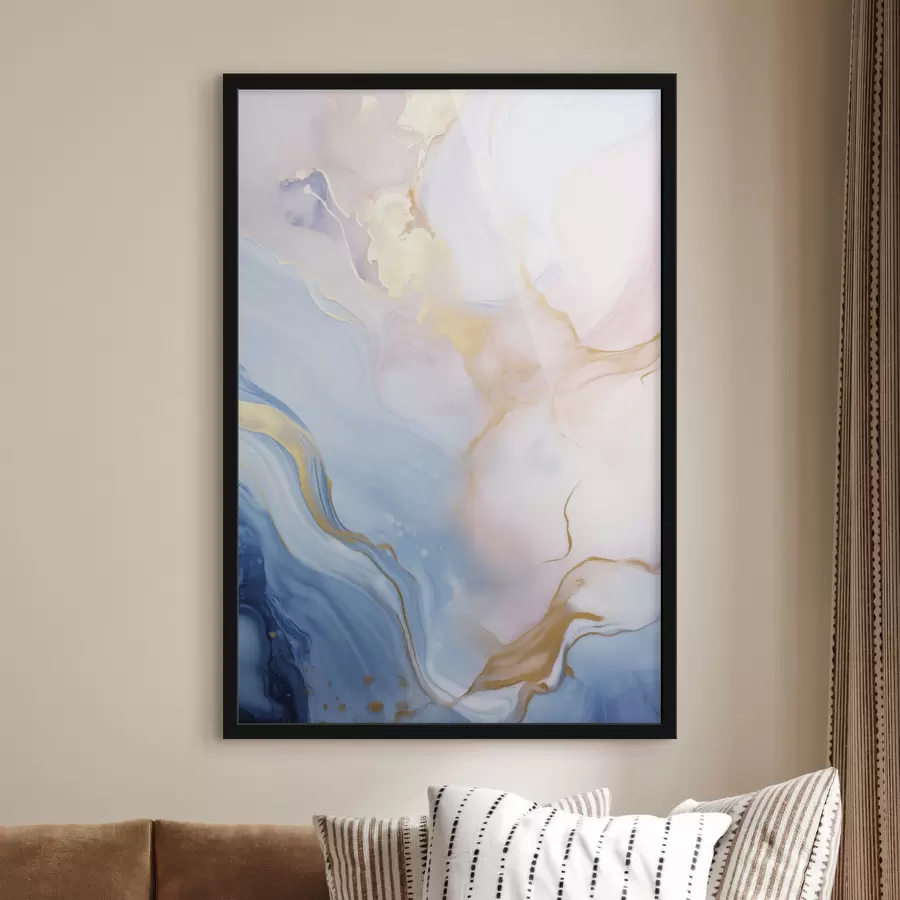 carta da parati Arte fluida astratta e materica con motivi vorticosi nei toni del rosa e del blu nr. f48730