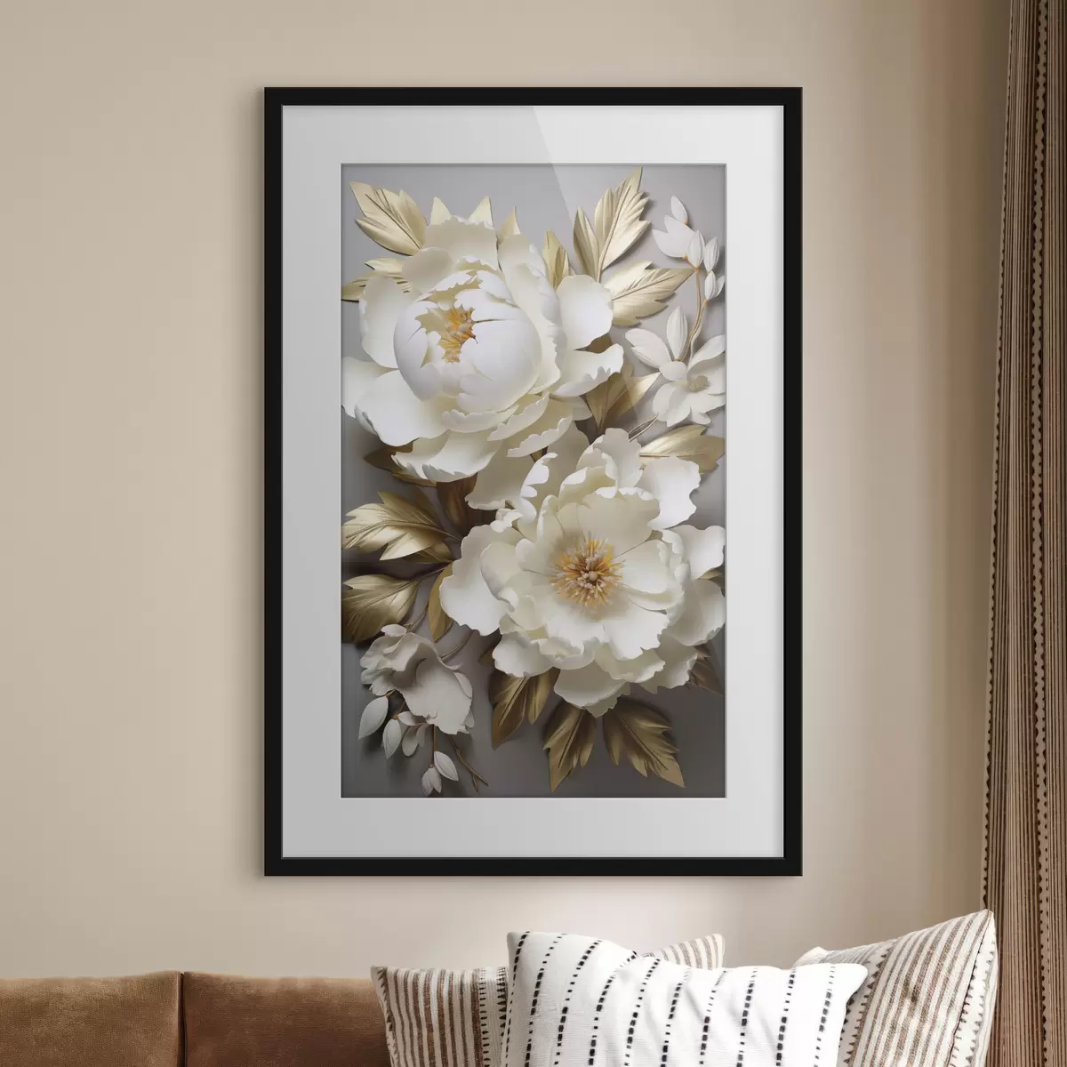 Poster Peonie e bagliore f48753
