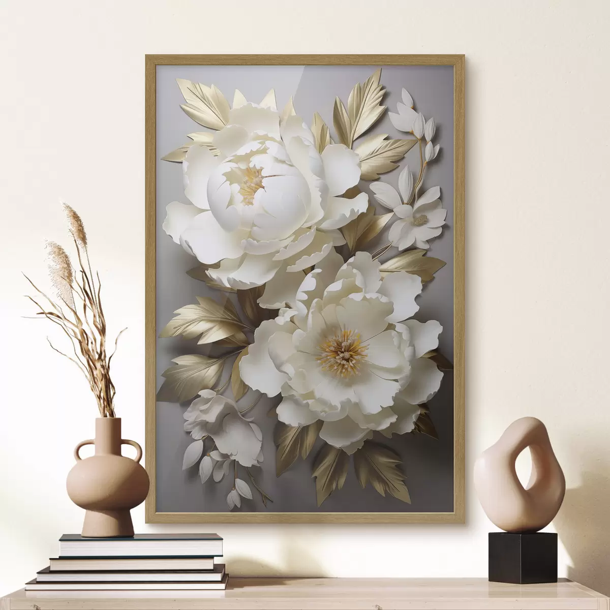 Poster Peonie e bagliore f48753