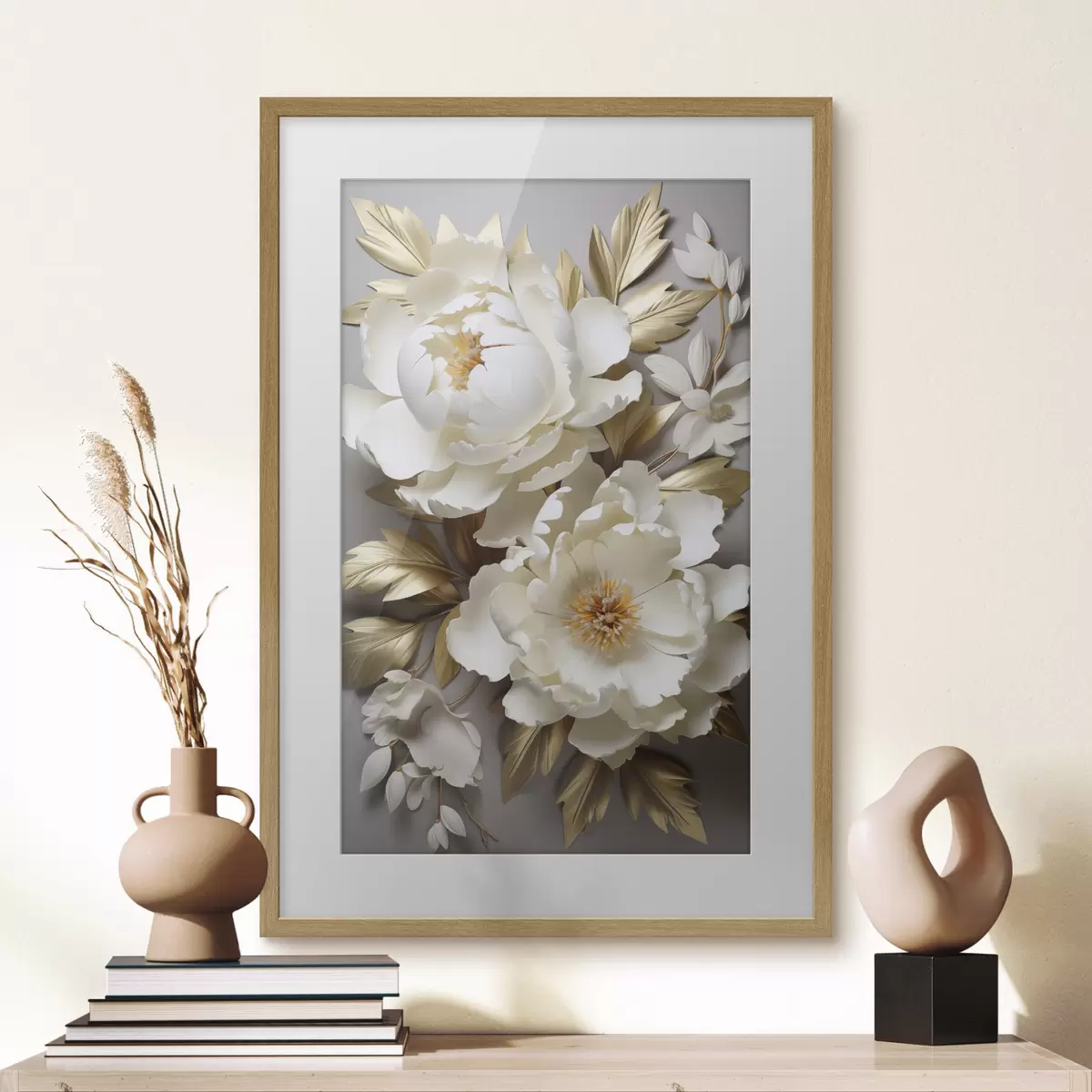Poster Peonie e bagliore f48753