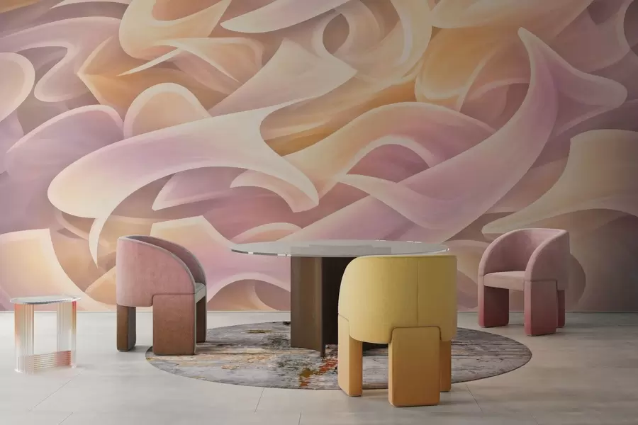 carta da parati Linee astratte che si intrecciano nr. w05450