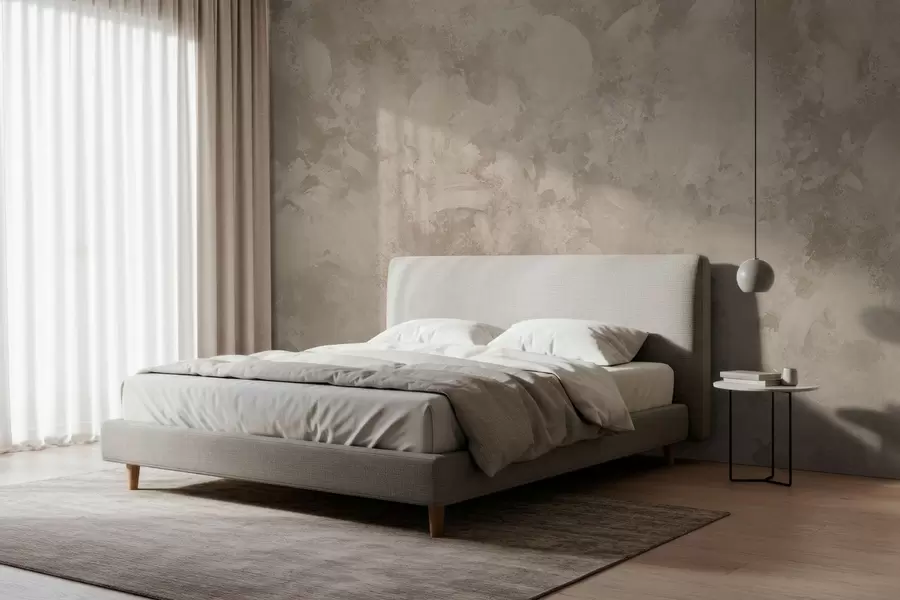 carta da parati Texture astratta minimalista con pennellate nei toni del beige nr. w05160