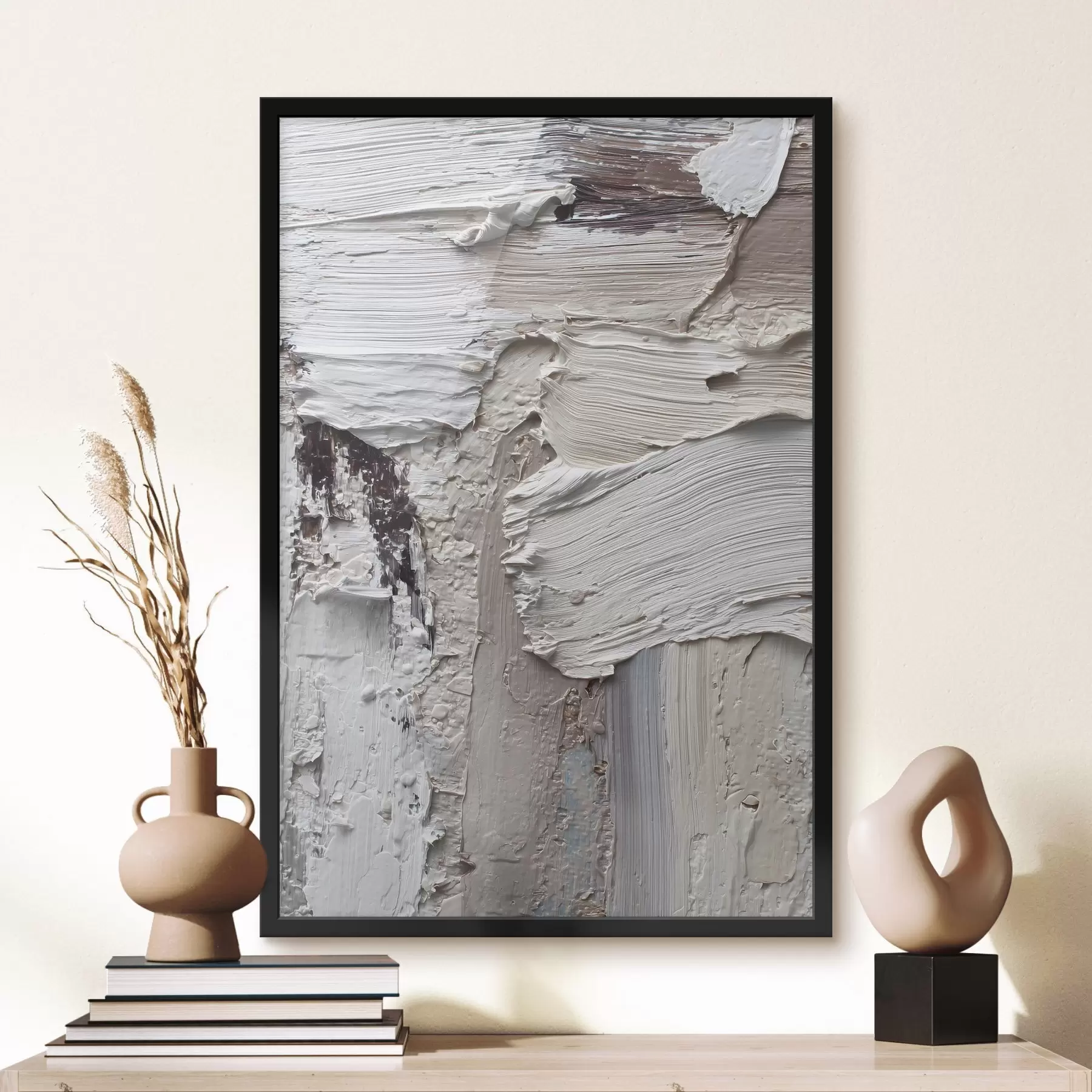 carta da parati astratto, pennellate ampie in tonalità pastello nr. f48780