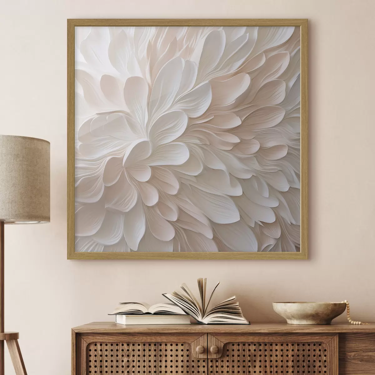 Poster Petali astratti: imitazione di un dipinto f48760