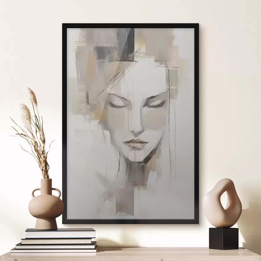 carta da parati Ritratto femminile astratto nr. f48761