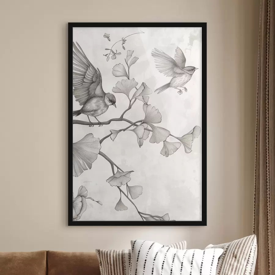 carta da parati Uccelli sui rami nr. f48906