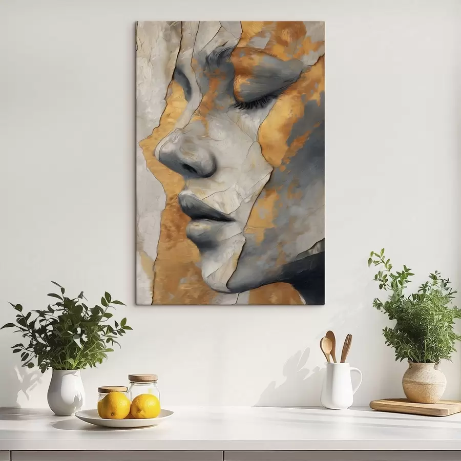 carta da parati Ritratto astratto di un volto nr. s48951