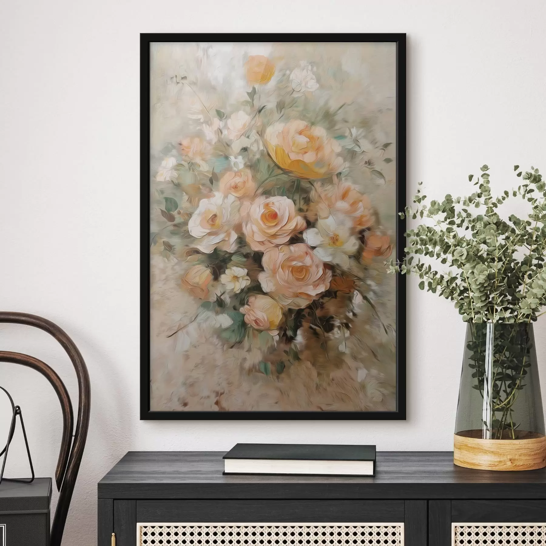 carta da parati Fiori in stile pittura a olio nr. f48944