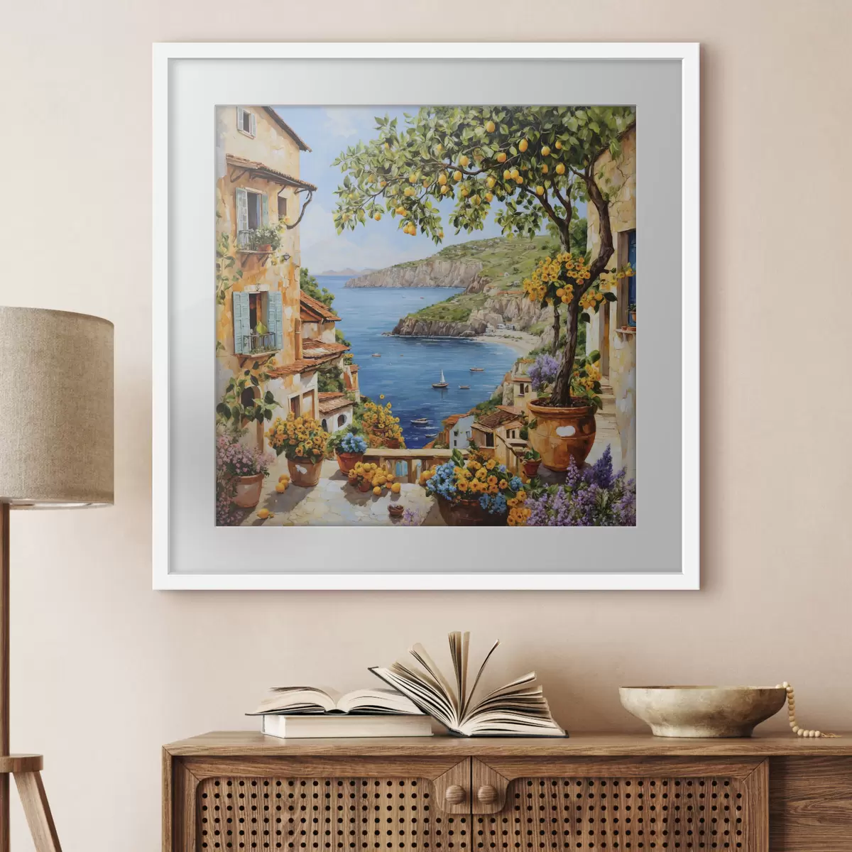 Poster Limone in riva al mare f48818