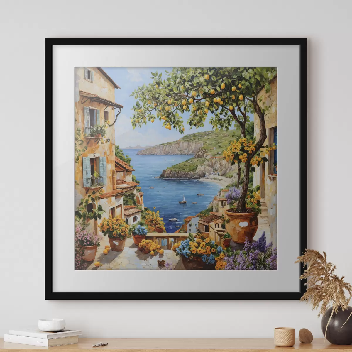 Poster Limone in riva al mare f48818
