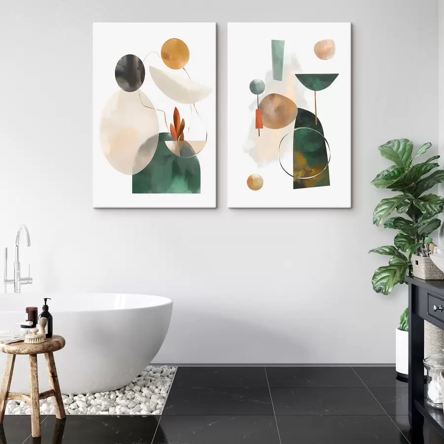 carta da parati Un'astrazione con forme geometriche nr. m30393