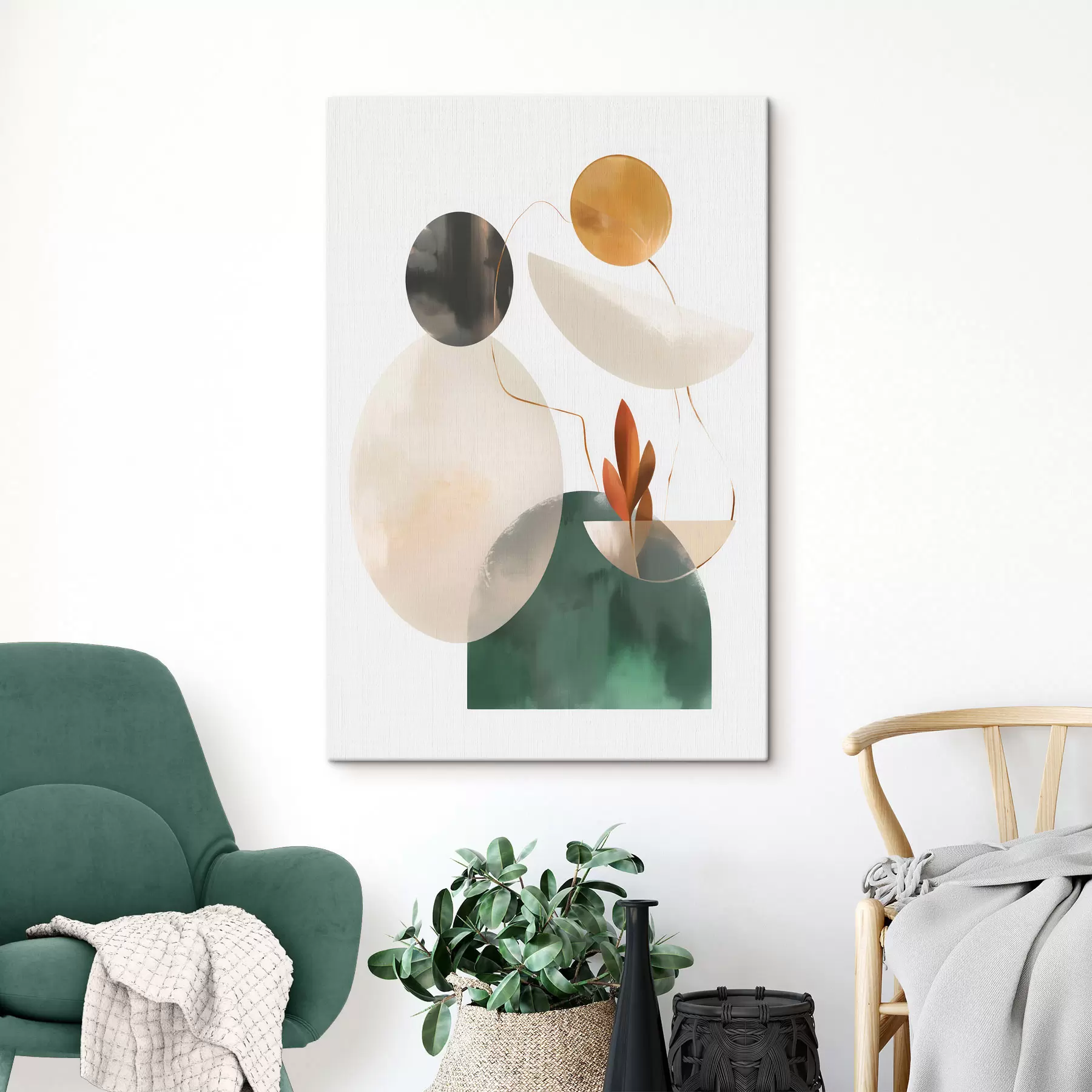Quadro Un'astrazione con forme geometriche nr. s48963