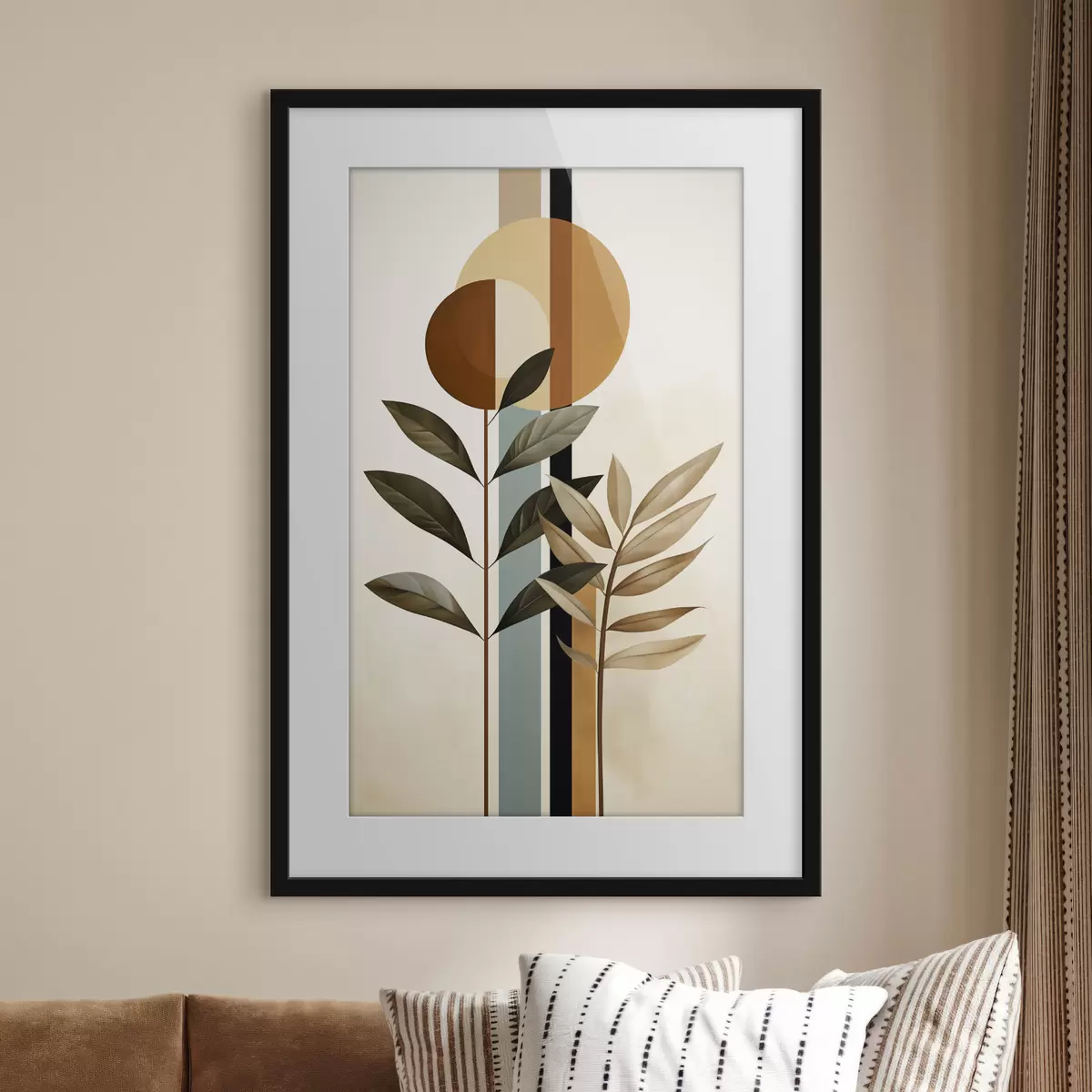 Poster Piante astratte con cerchi e linee f48929