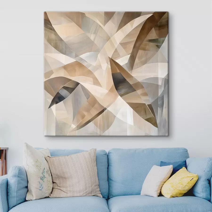 carta da parati Motivi floreali dai toni caldi e naturali in stile poster artistico nr. s48847