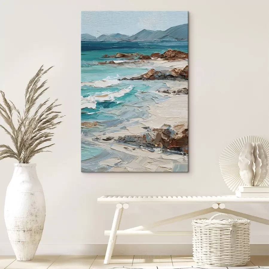 carta da parati paesaggio marino con scogliere nr. s48996