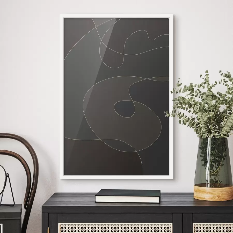 carta da parati astrazione materica in tonalità scure nr. f48998