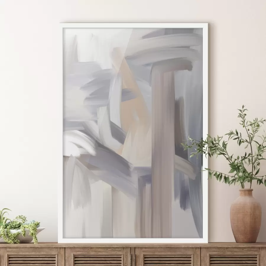 carta da parati un quadro astratto dai colori chiari nr. f49000