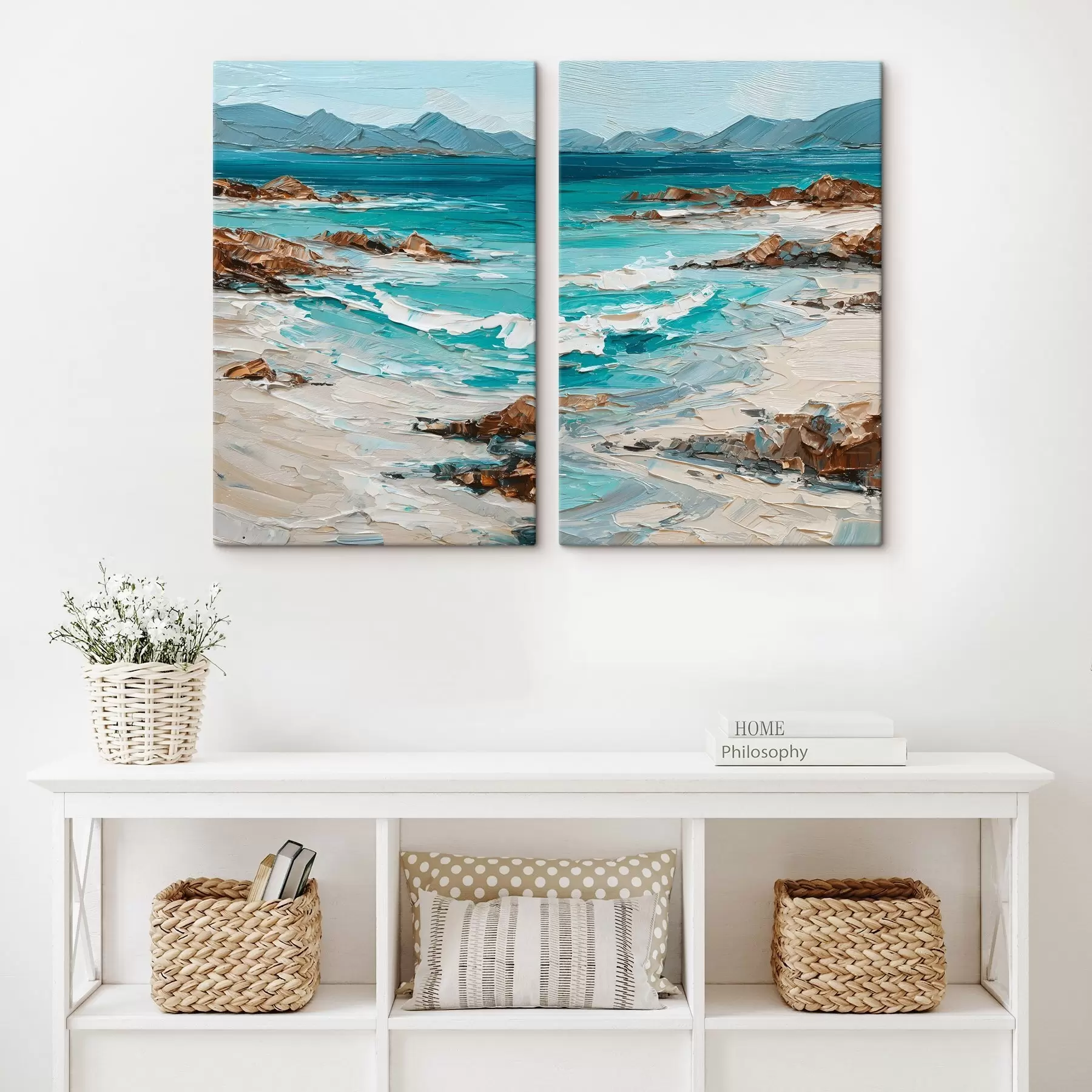 carta da parati paesaggio marino con scogliere nr. m30432