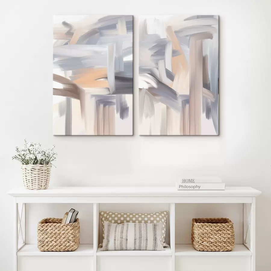 carta da parati un quadro astratto dai colori chiari nr. m30434