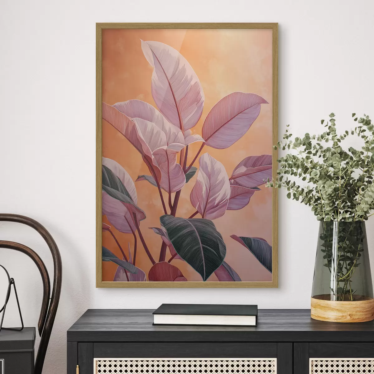 Poster Pianta dalle foglie tropicali f49009