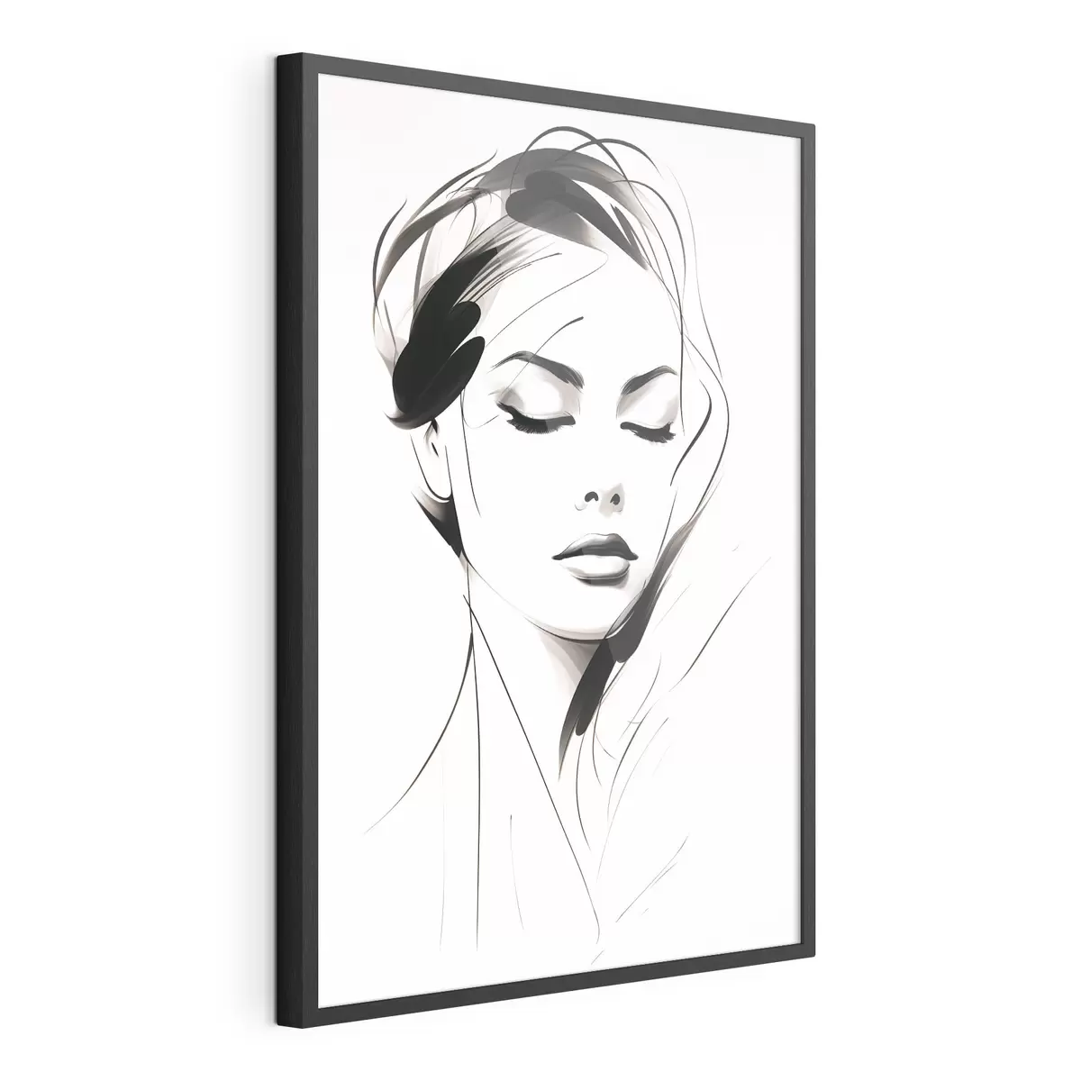 Poster Schizzo di una donna astratta f49024