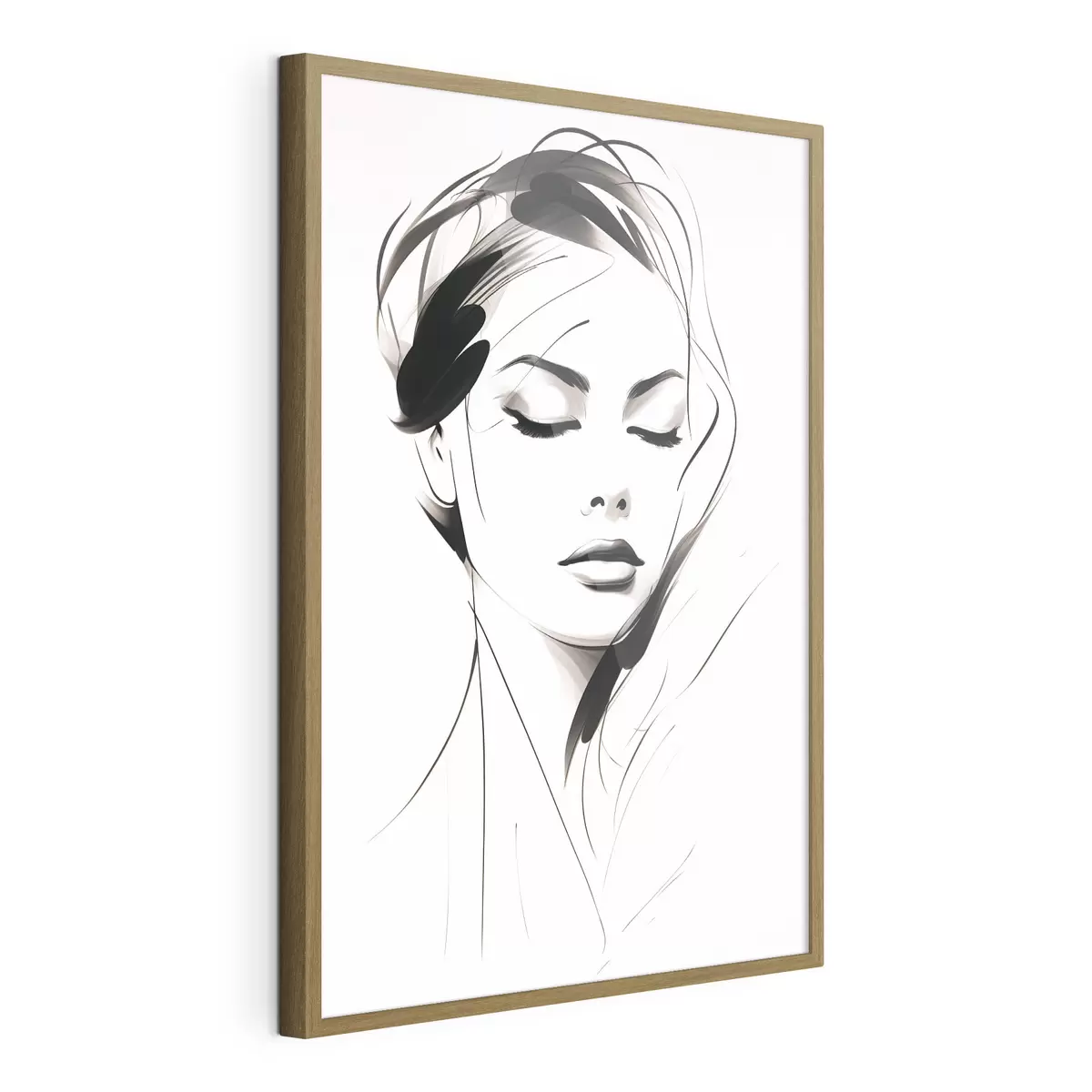 Poster Schizzo di una donna astratta f49024