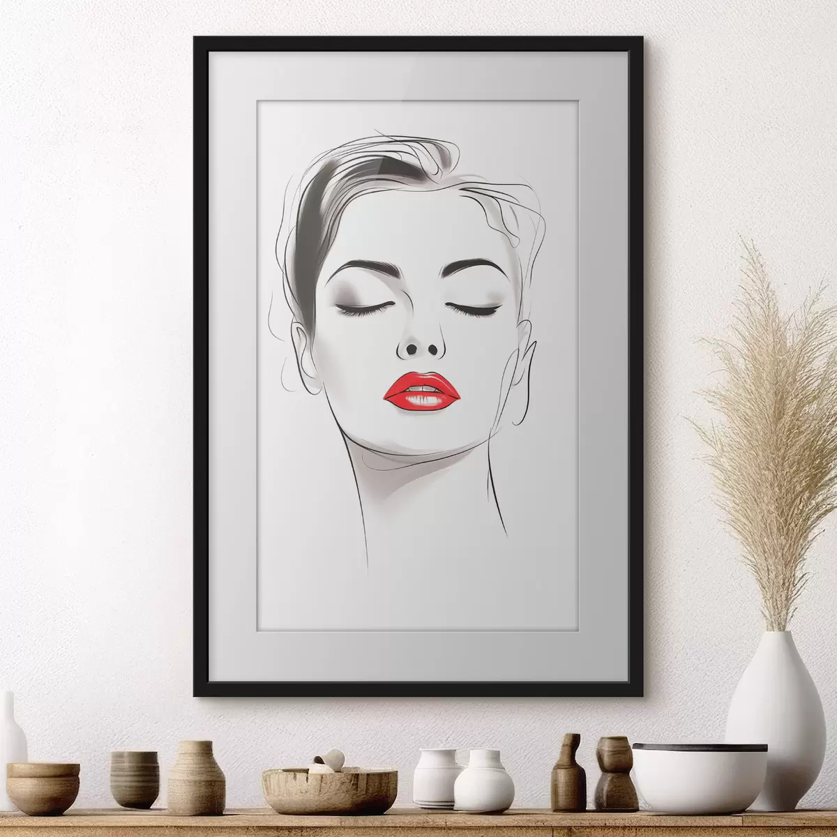 Poster Disegni minimalisti di volti f49025