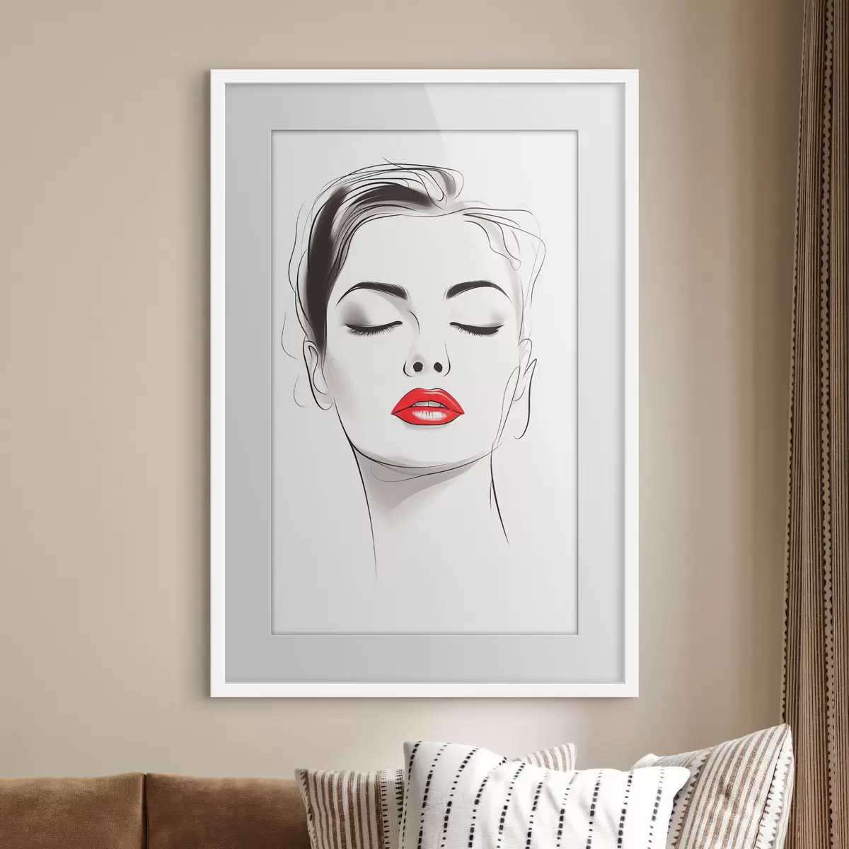 Poster Disegni minimalisti di volti f49025