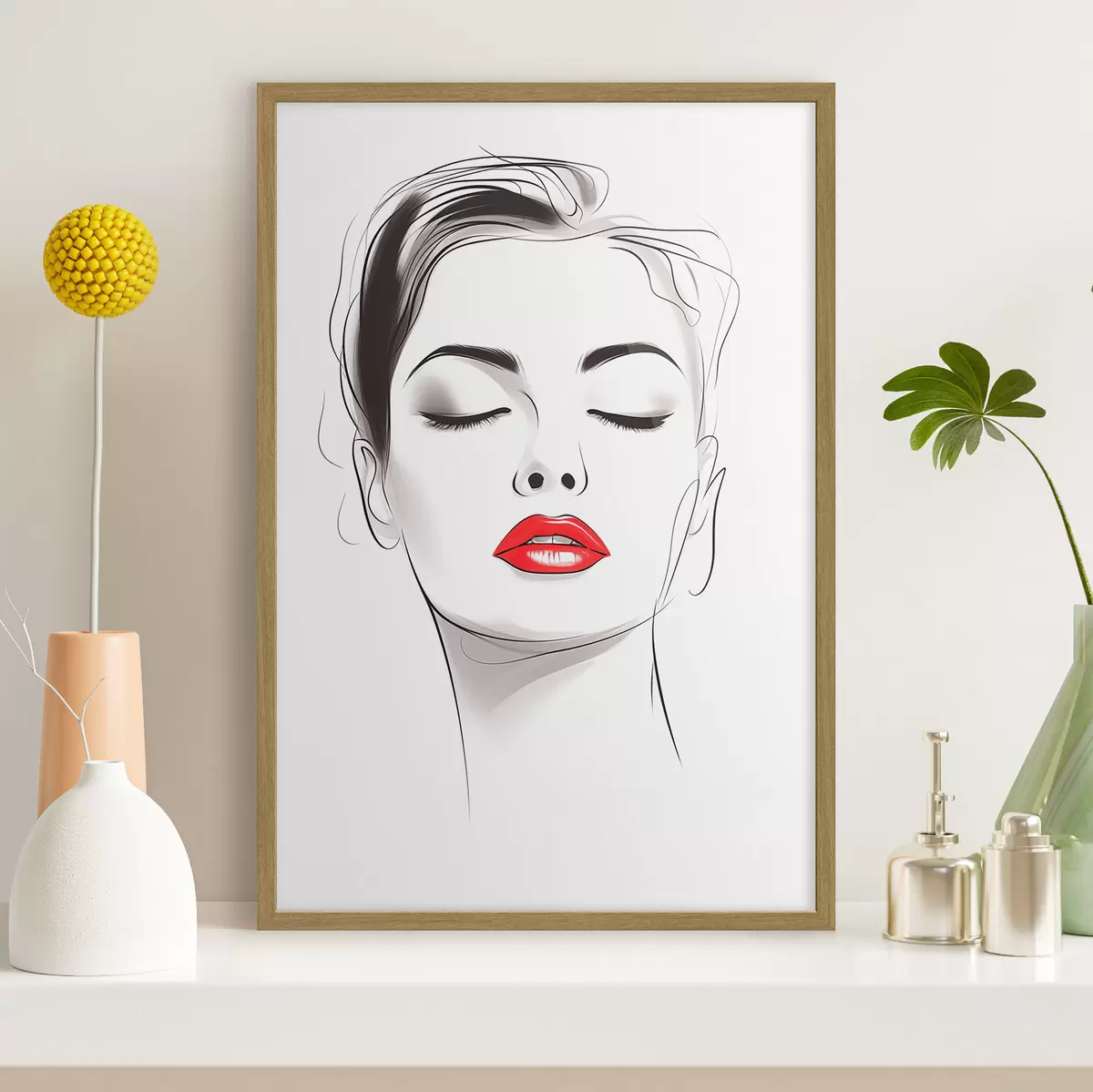 Poster Disegni minimalisti di volti f49025