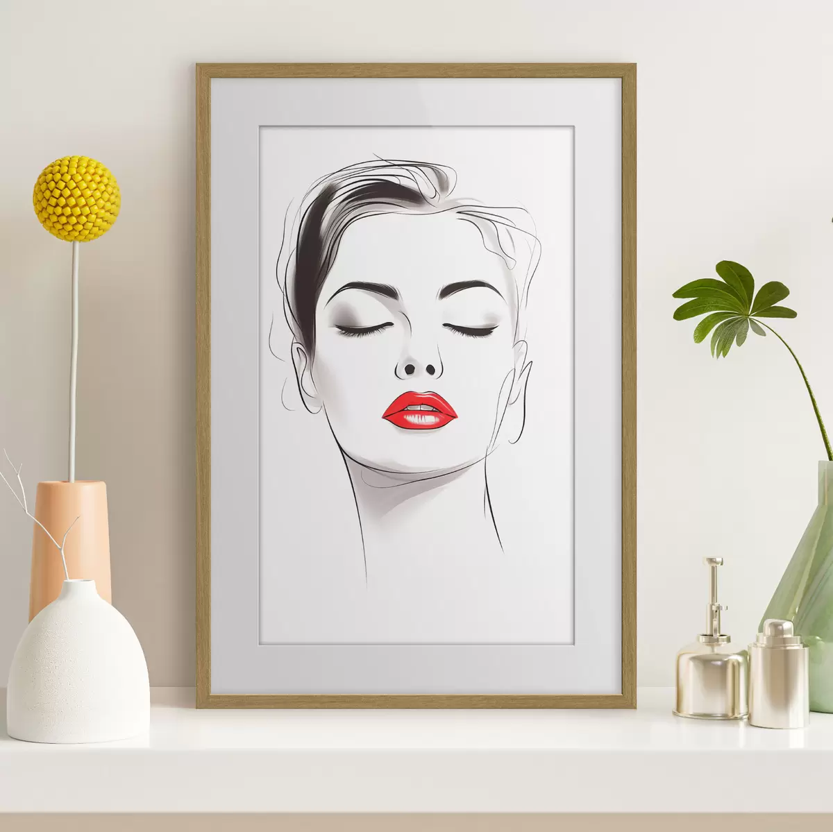 Poster Disegni minimalisti di volti f49025