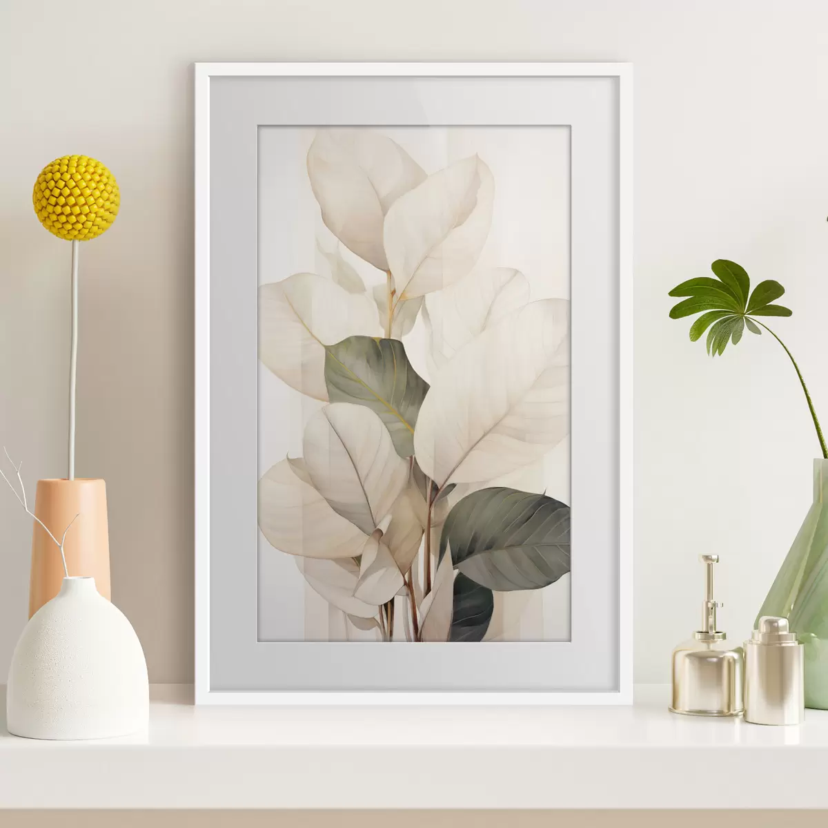 Poster Foglie di piante ornamentali f49026