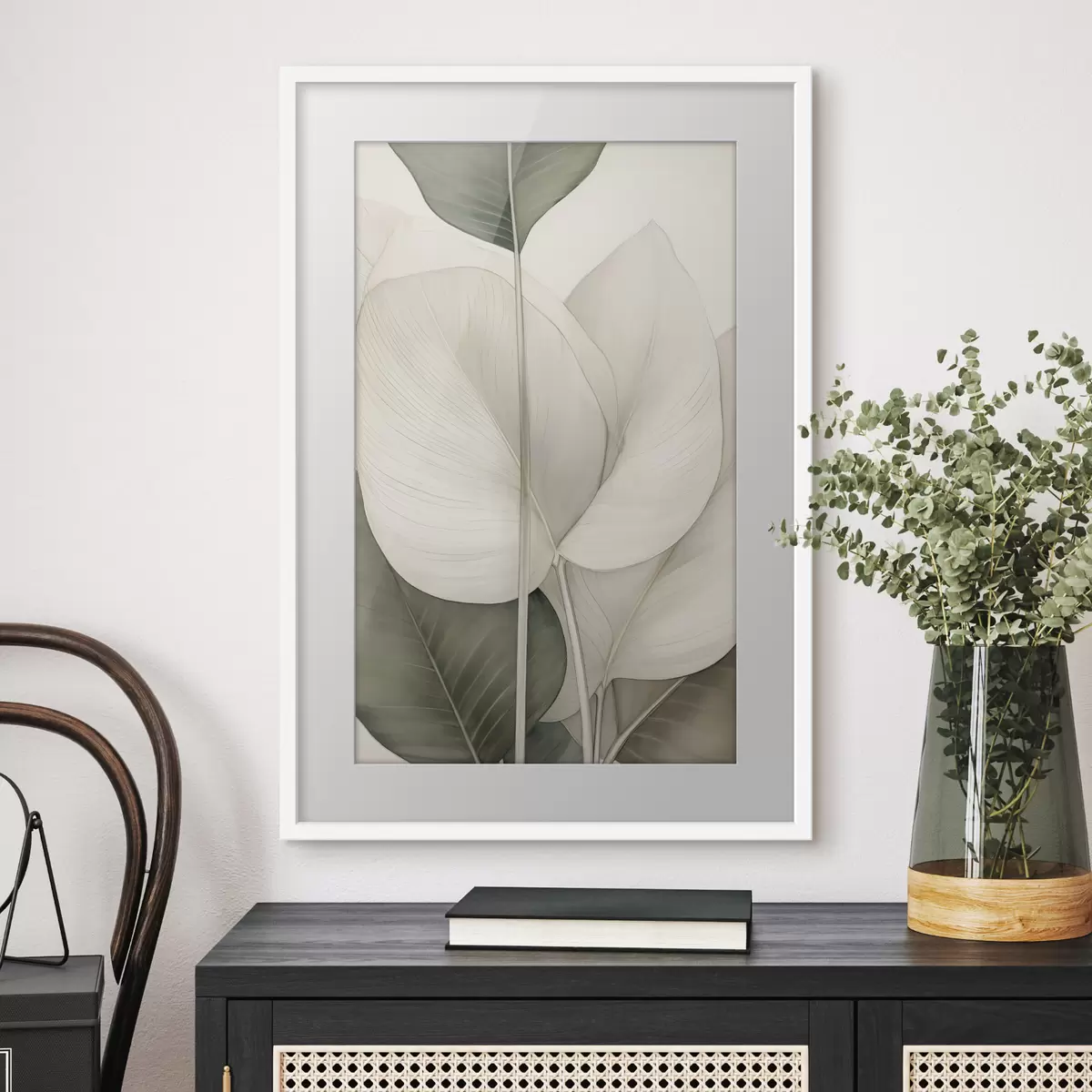 Poster Primo piano di foglie botaniche f49027