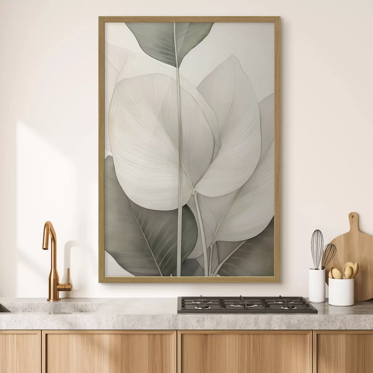 Poster Primo piano di foglie botaniche f49027