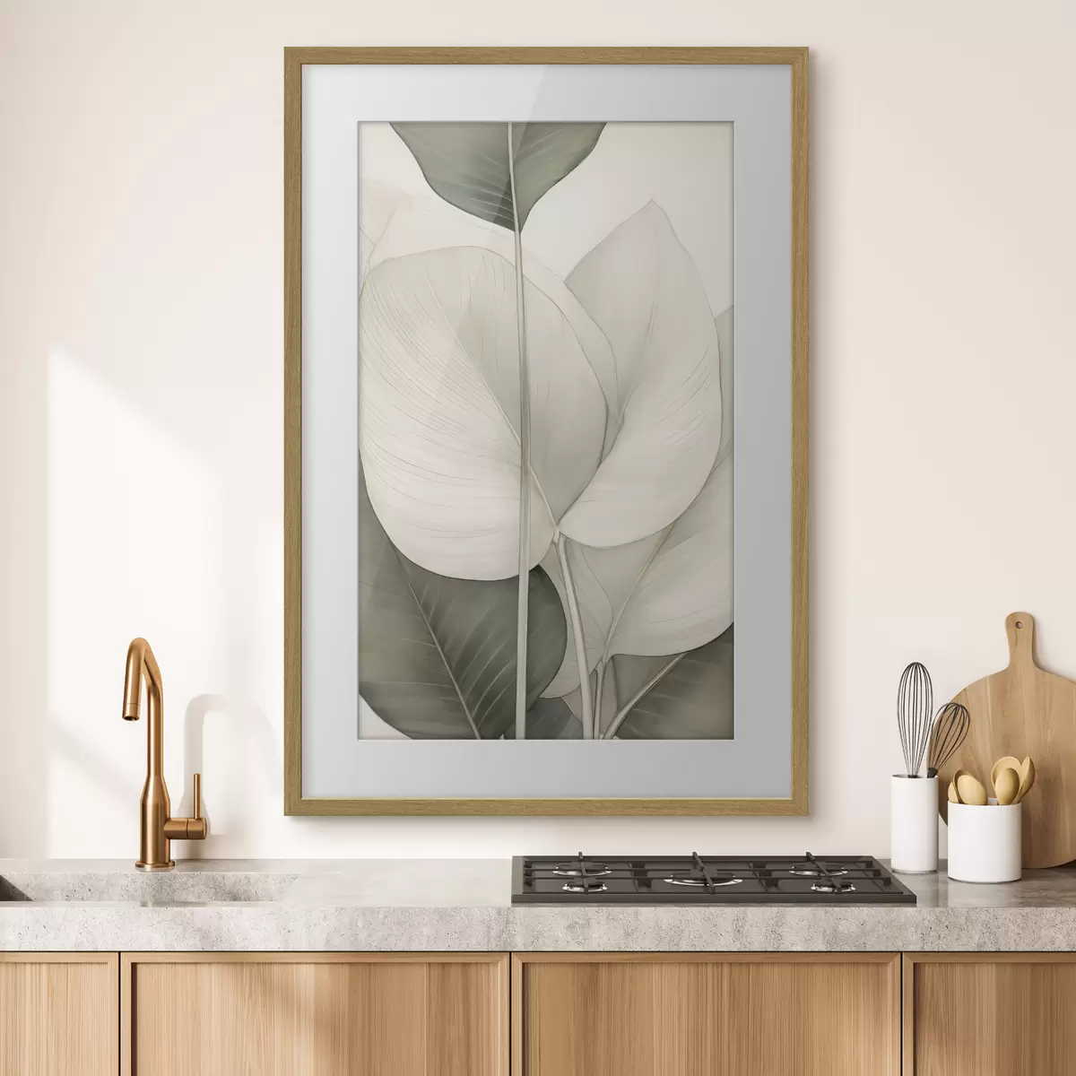 Poster Primo piano di foglie botaniche f49027