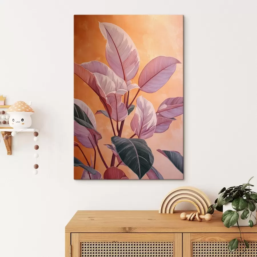 carta da parati Pianta dalle foglie tropicali nr. s49009