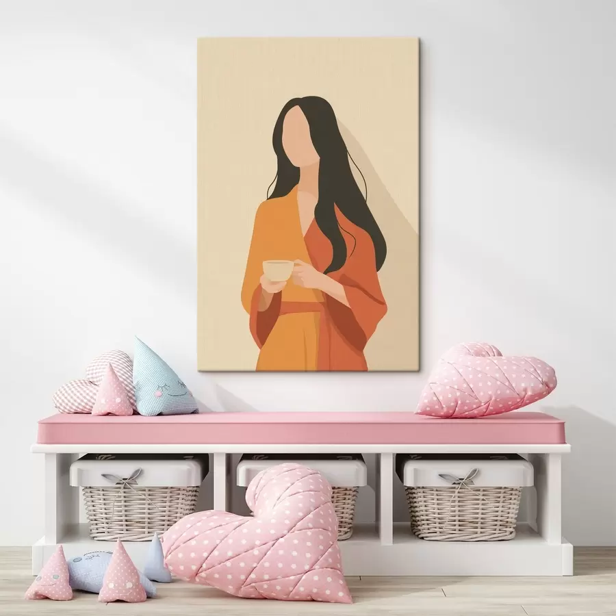 carta da parati Ritratto di una donna minimalista nr. s49020