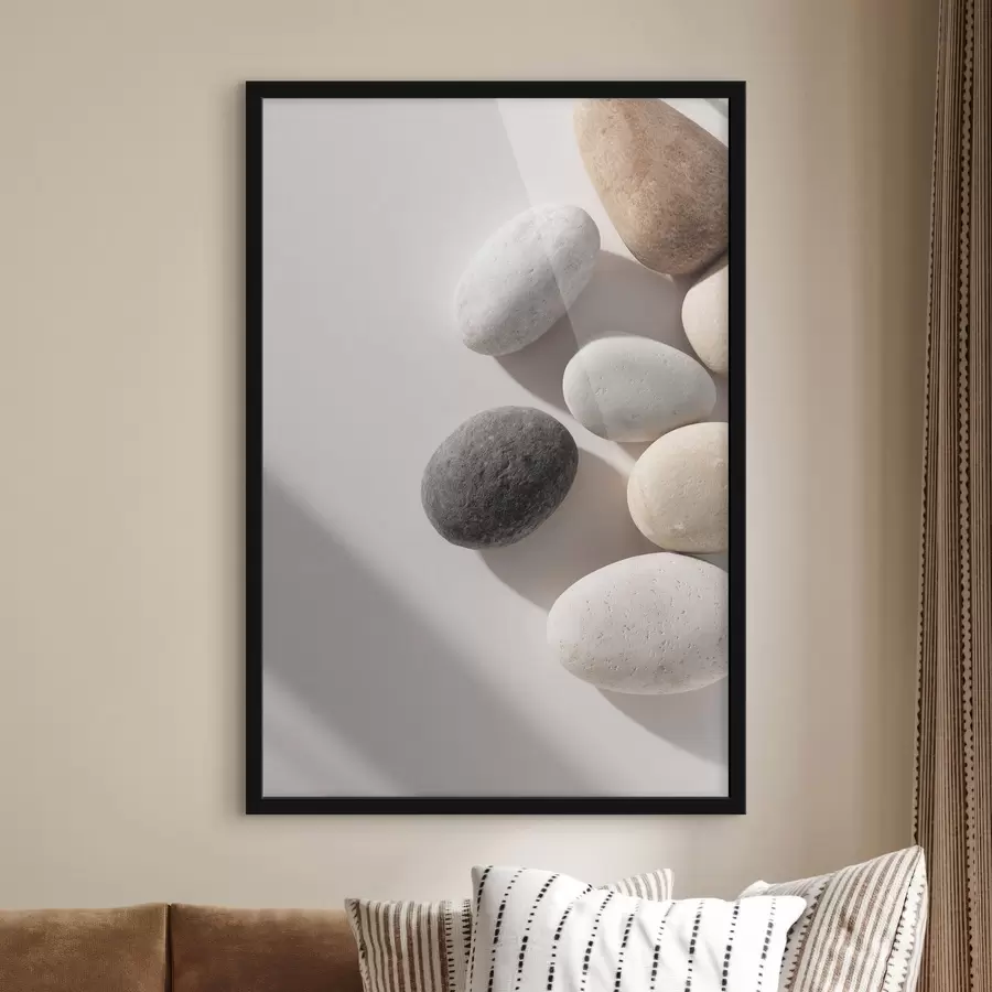 carta da parati Equilibrio minimalista con pietre nr. f49041