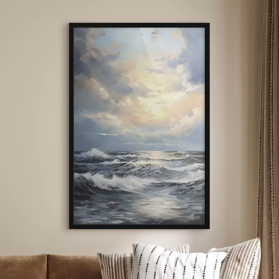 carta da parati Cielo serale sul mare nr. f49049