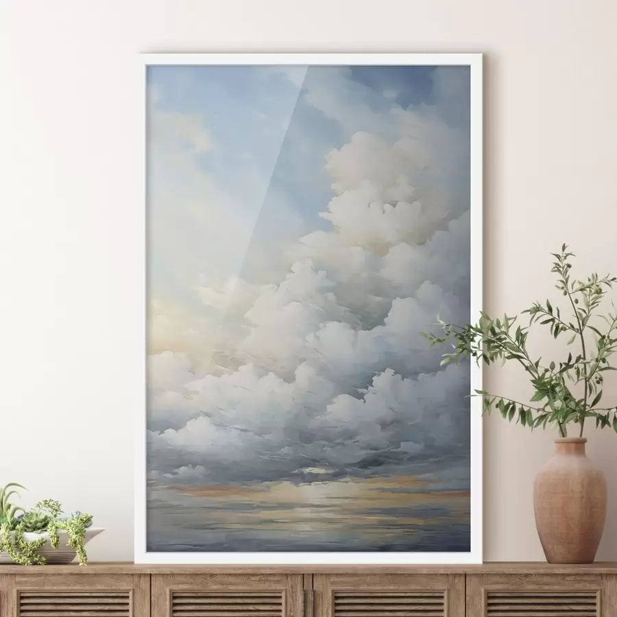 carta da parati Nuvole nel cielo imitazione della pittura nr. f49057