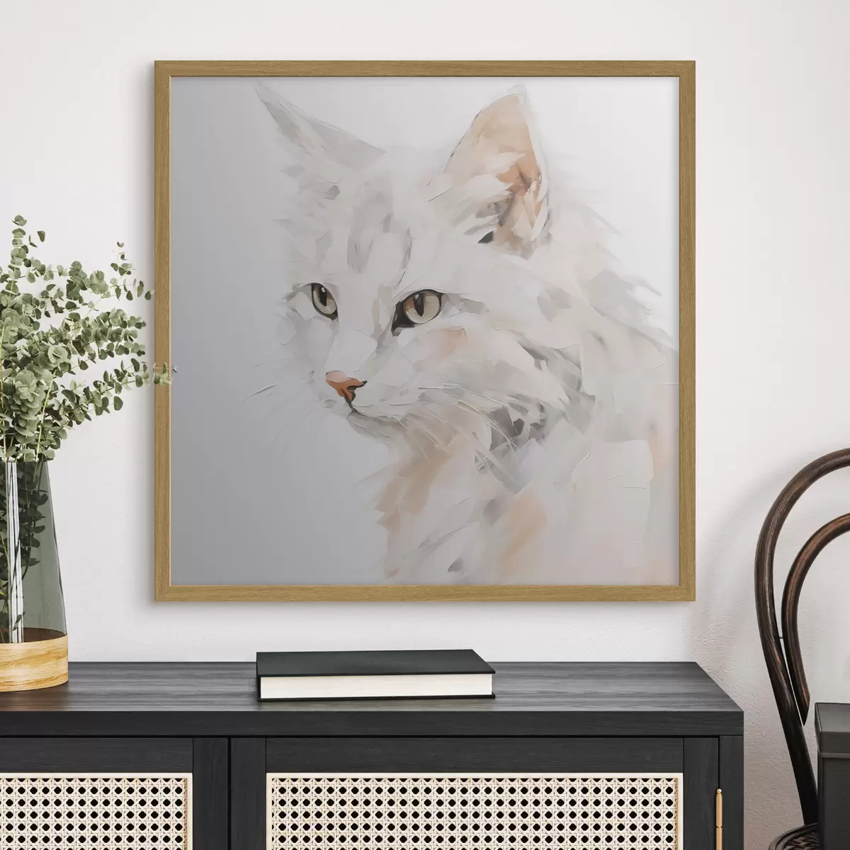 Poster Dipinto che imita un gatto f49060