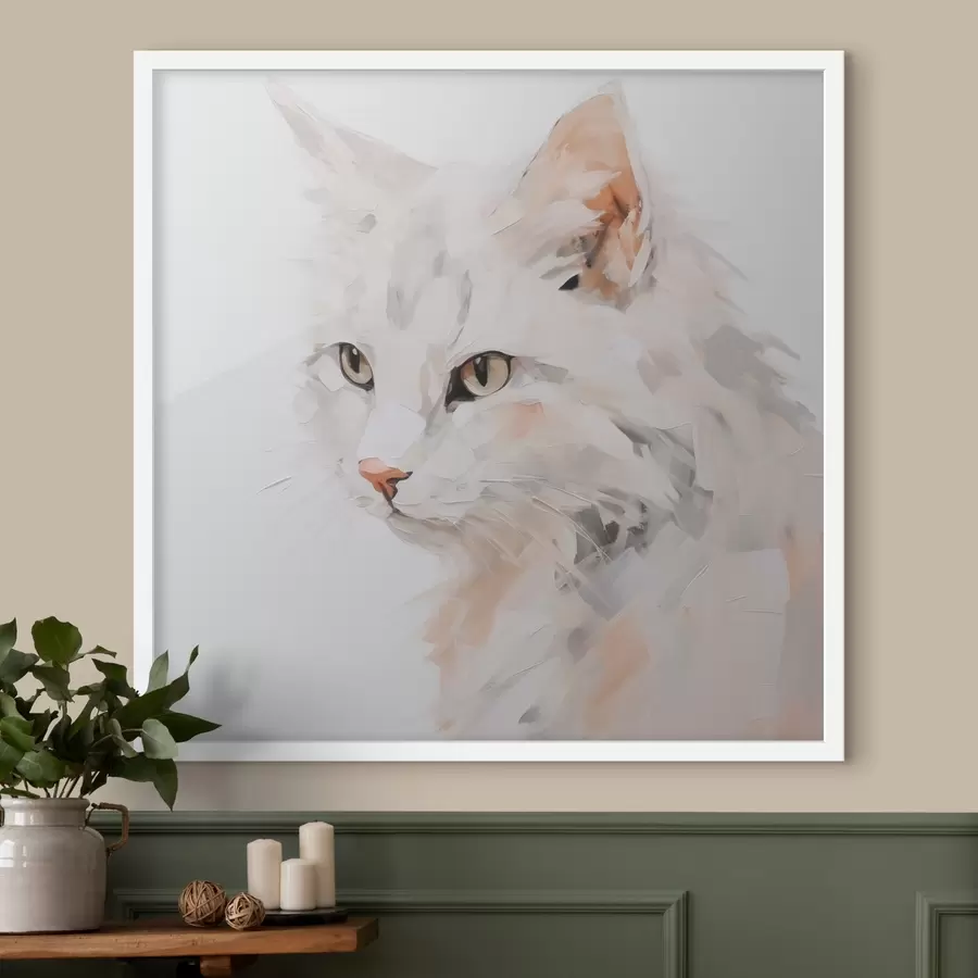 carta da parati Dipinto che imita un gatto nr. f49060