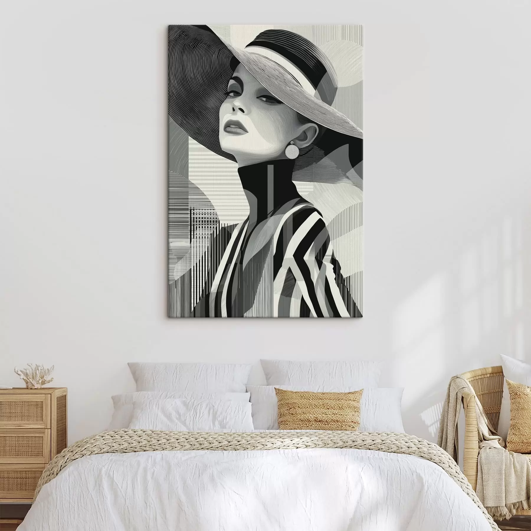 carta da parati Ragazza con cappello nr. s49089